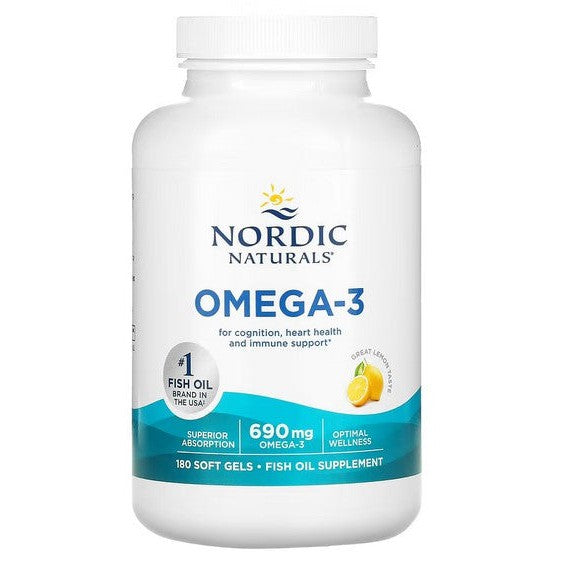 Nordic Naturals Omega-3, 690mg Lemon (EAN 768990891199) - 180 softgels