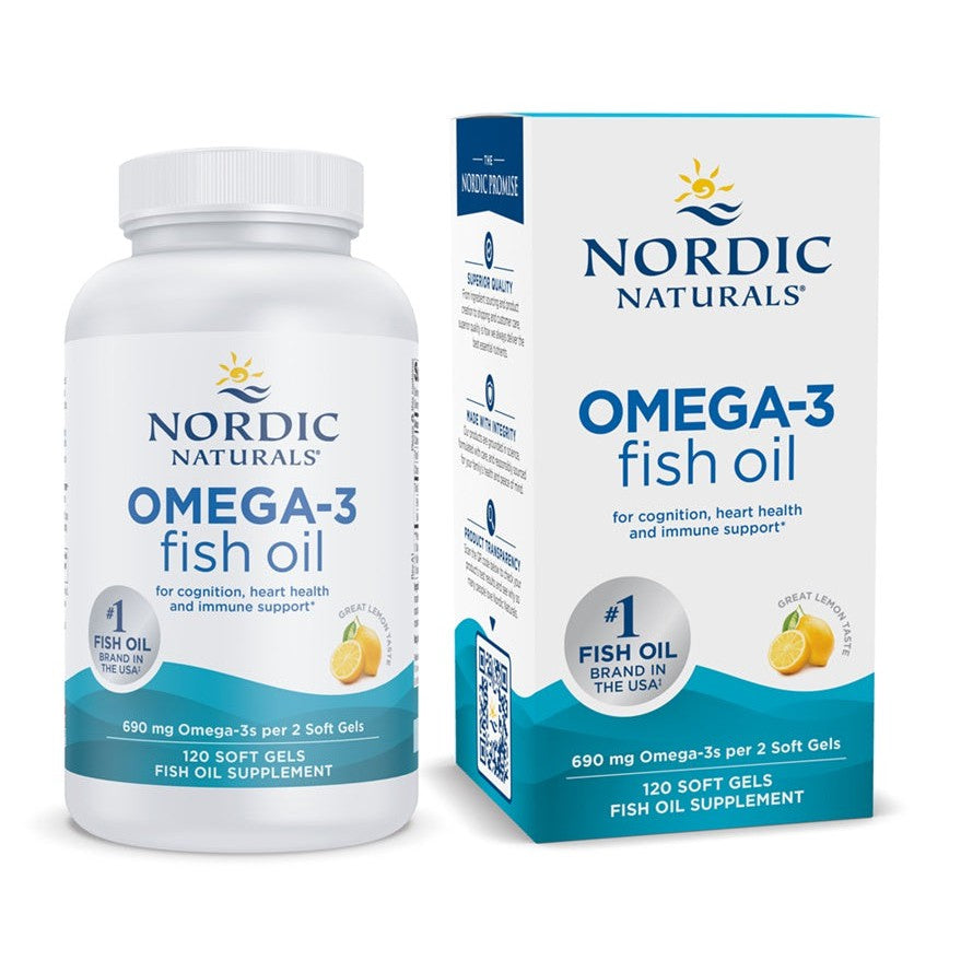 Nordic Naturals Omega-3, 690mg Lemon (EAN 768990891243) - 120 softgels