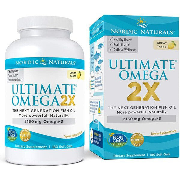 Nordic Naturals Ultimate Omega 2X, 2150mg Lemon - 180 softgels