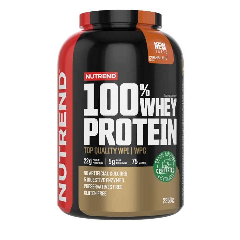 Nutrend 100% Whey Protein, Caramel Latte - 2250g