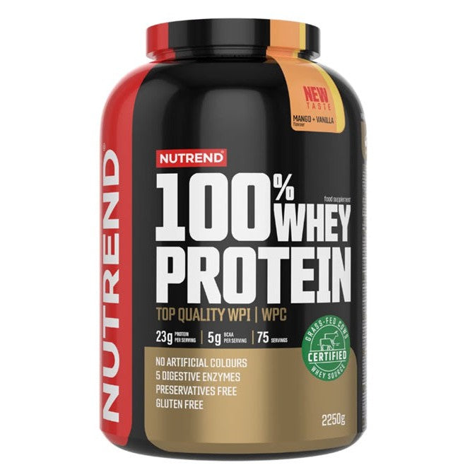 Nutrend 100% Whey Protein, Mango + Vanilla - 2250g
