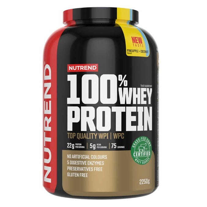 Nutrend 100% Whey Protein, Pineapple + Coconut - 2250g