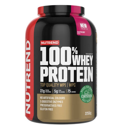 Nutrend 100% Whey Protein, Raspberry - 2250g
