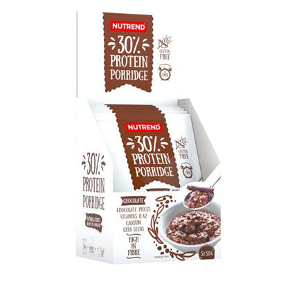 Nutrend 30% Protein Porridge, Chocolate - 5 x 50g