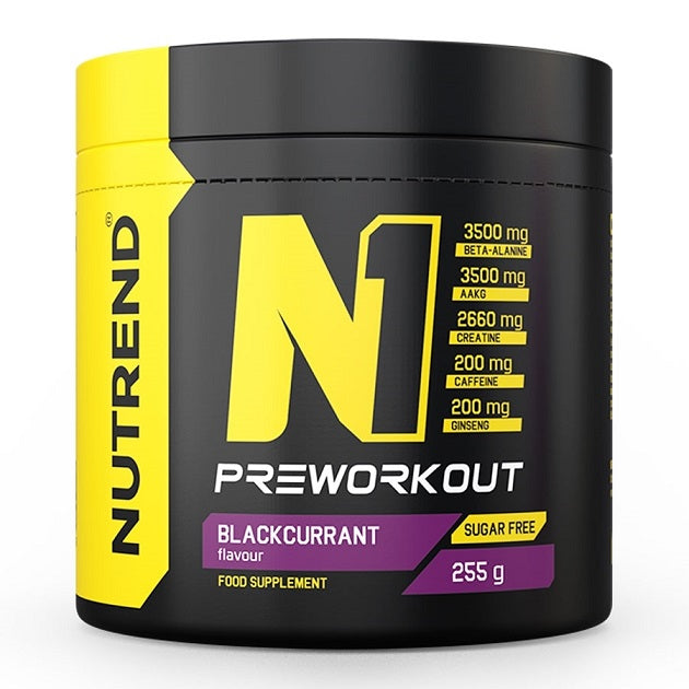 Nutrend N1 Pre-Workout, Blackcurrant - 255g