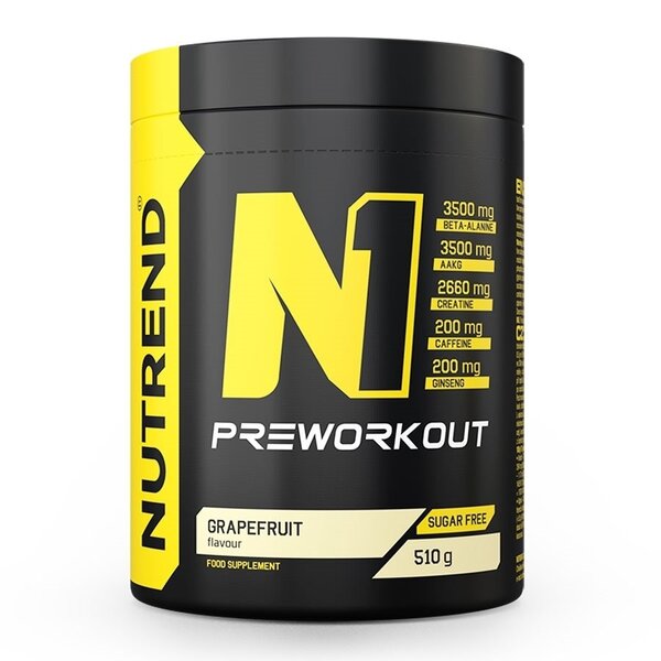 Nutrend N1 Pre-Workout, Grapefruit - 510g