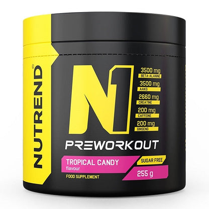 Nutrend N1 Pre-Workout, Tropical Candy - 255g