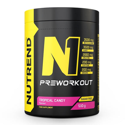 Nutrend N1 Pre-Workout, Tropical Candy - 510g