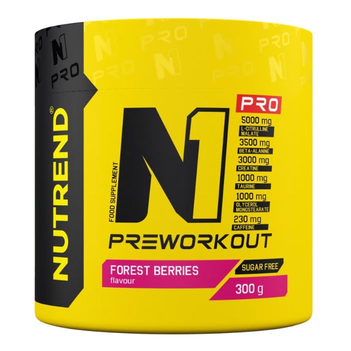 Nutrend N1 Pro Pre-Workout, Forest Berries - 300g