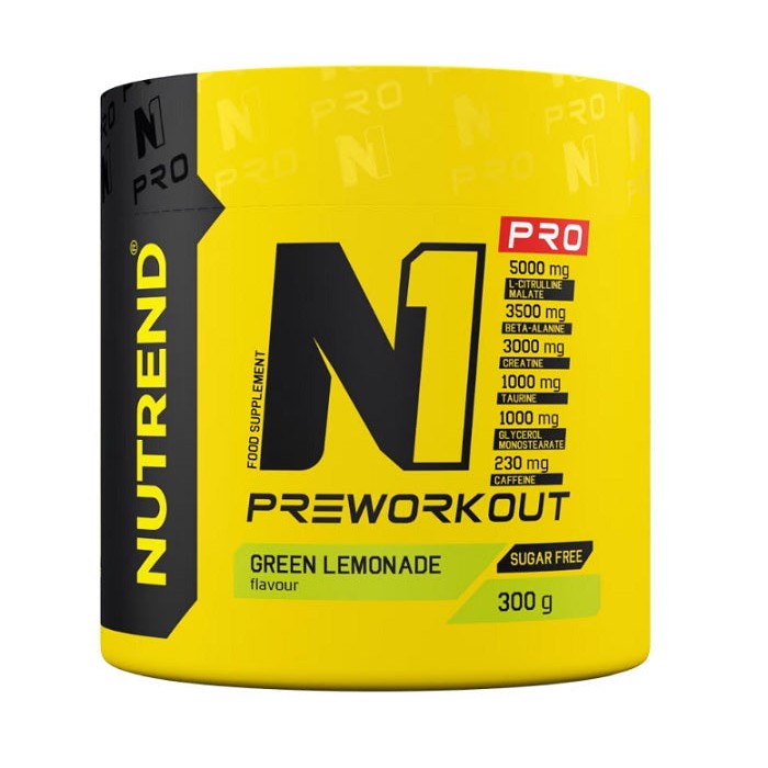 Nutrend N1 Pro Pre-Workout, Green Lemonade - 300g