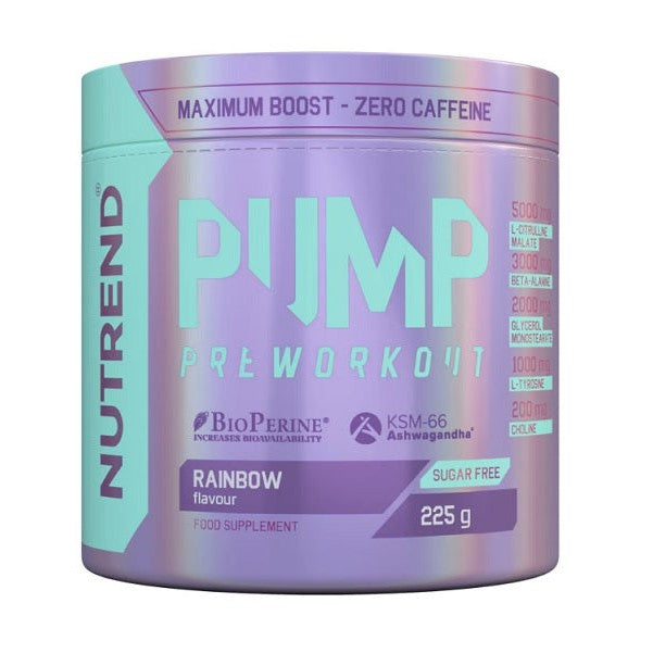 Nutrend Pump Pre-Workout, Rainbow - 225g