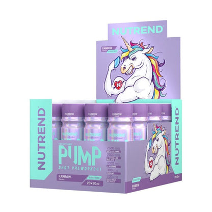 Nutrend Pump Pre-Workout Shot, Rainbow - 20 x 60 ml.