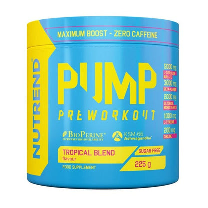 Nutrend Pump Pre-Workout, Tropical Blend - 225g