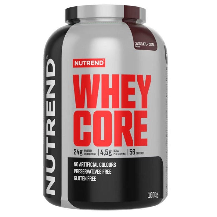 Nutrend Whey Core, Chocolate + Cocoa - 1800g