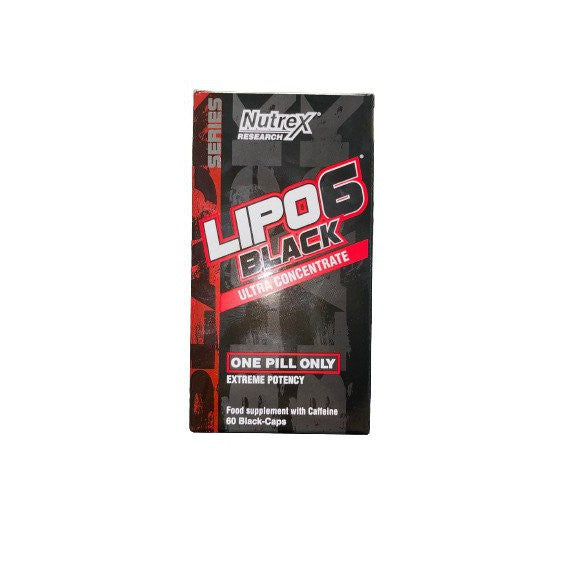 Nutrex Lipo-6 Black Ultra Concentrate, Extreme Potency - 60 black caps