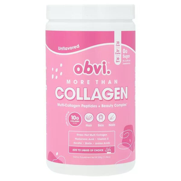 Obvi More Than Collagen Multi-Collagen Peptides + Beauty Complex, Unflavored - 339g