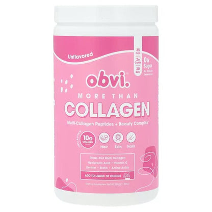 Obvi More Than Collagen Multi-Collagen Peptides + Beauty Complex, Unflavored - 339g