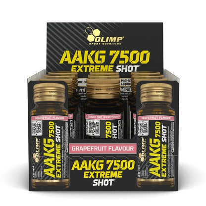 Olimp Nutrition AAKG 7500 Extreme Shot, Grapefruit - 9 x 25 ml.