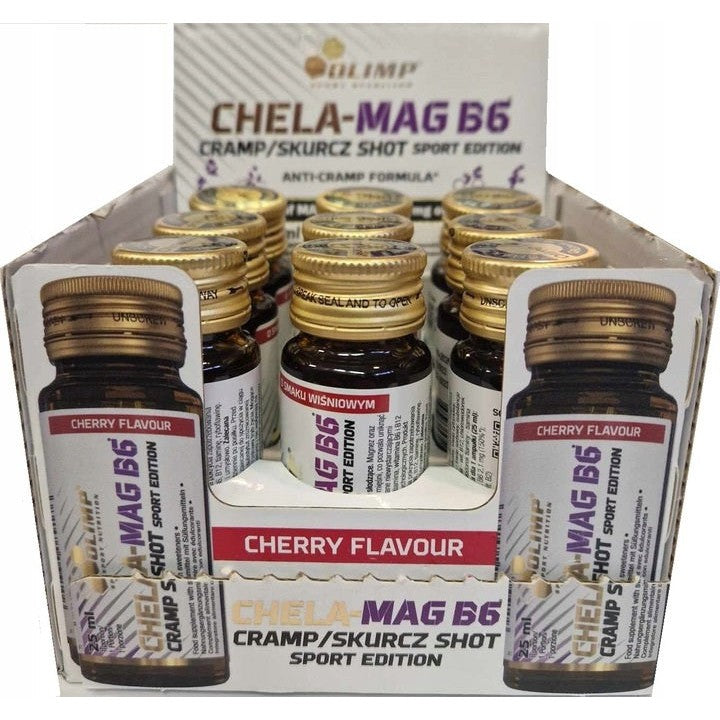 Olimp Nutrition Chela Mag B6, Cherry - 9 x 25 ml.