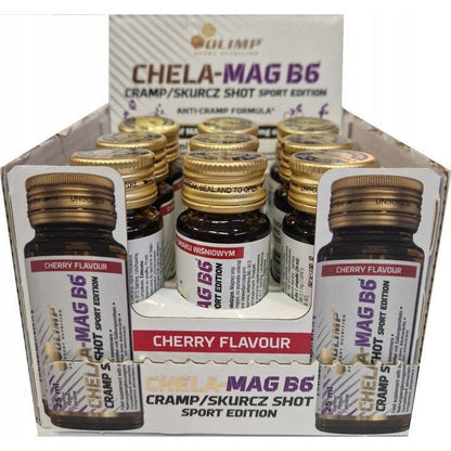Olimp Nutrition Chela Mag B6, Cherry - 9 x 25 ml.