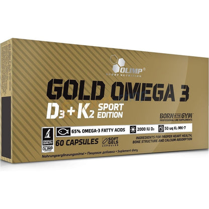 Olimp Nutrition Gold Omega 3 D3 + K2 Sport Edition - 60 caps