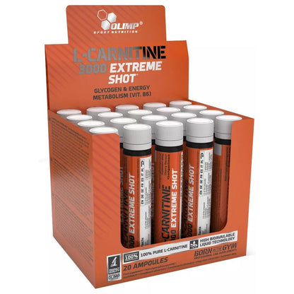 Olimp Nutrition L-Carnitine 3000 Extreme Shot, Orange - 20 x 25 ml.