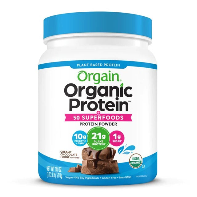 Orgain Protein + 50 Superfoods, Creamy Chocolate Fudge - 510g