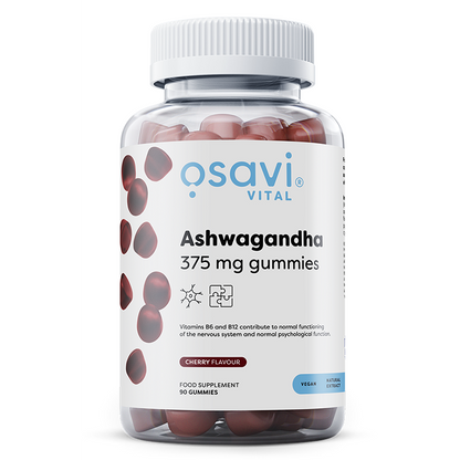 Osavi Ashwagandha 375mg Gummies, Cherry - 90 gummies