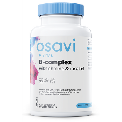 Osavi B-Complex with Choline & Inositol - 120 vegan caps