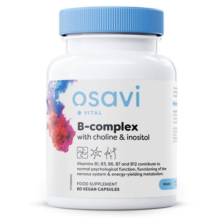Osavi B-Complex with Choline & Inositol - 60 vegan caps