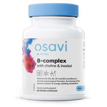 Osavi B-Complex with Choline & Inositol - 60 vegan caps