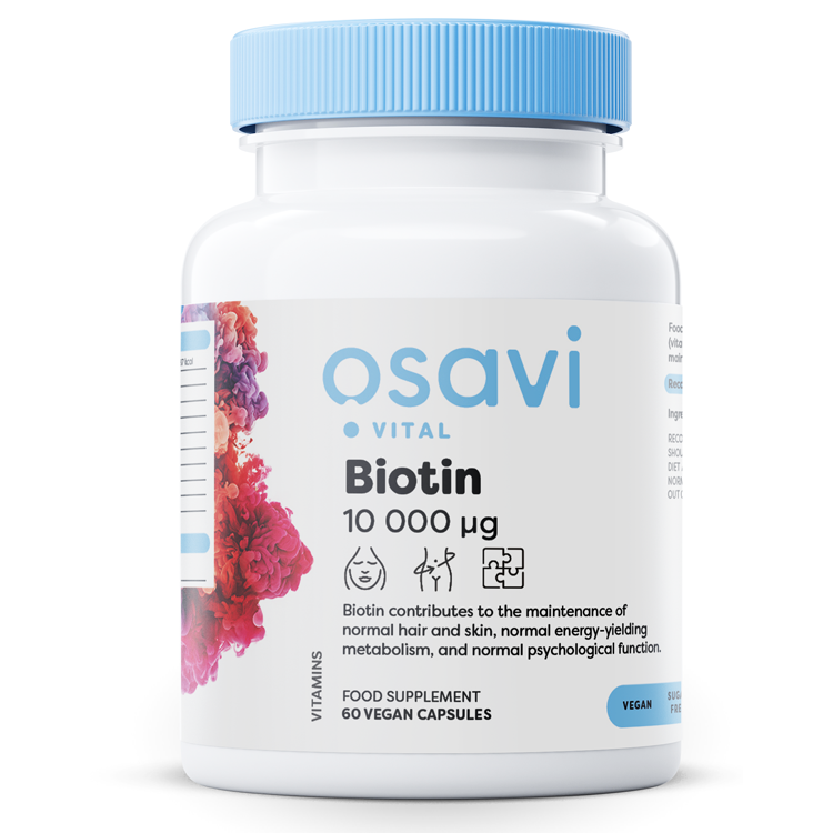 Osavi Biotin, 10mg Extra Strength - 60 vegan caps