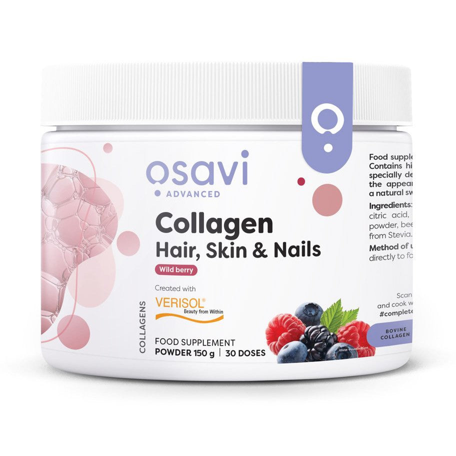 Osavi Collagen Peptides (Hair, Skin & Nails), Wild Berry - 150g