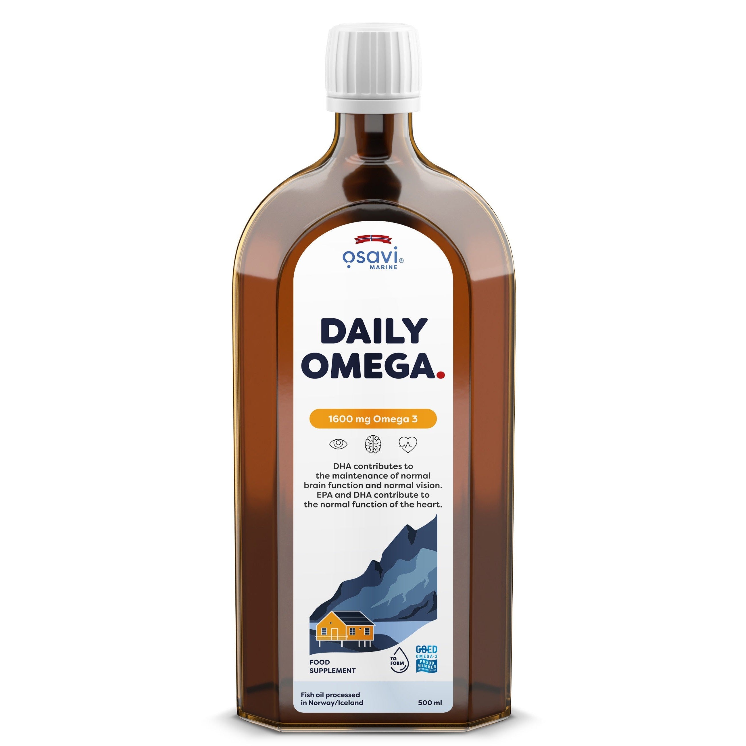 Osavi Daily Omega, 1600mg Omega 3 - 500 ml.