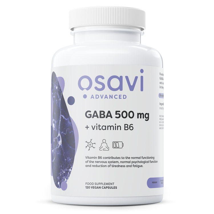 Osavi GABA 500mg + Vitamin B6 - 120 vcaps