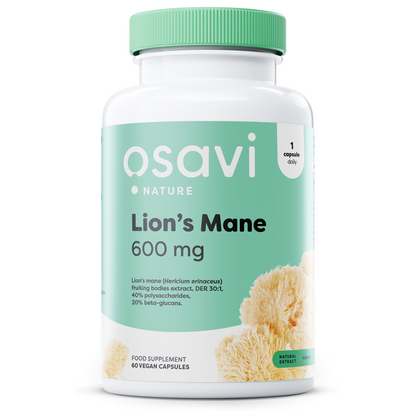 Osavi Lion's Mane, 600mg - 60 vegan caps