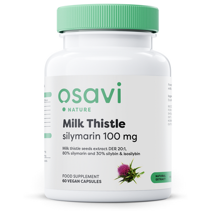 Osavi Milk Thistle, Silymarin 100mg - 60 vegan caps