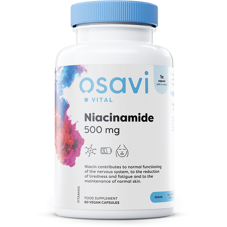 Osavi Niacinamide, 500mg - 60 vegan caps