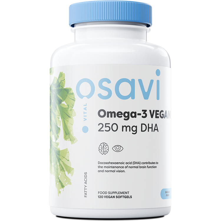 Osavi Omega-3 Vegan, 250mg DHA - 120 vegan softgels