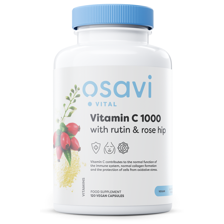 Osavi Vitamin C1000 with Rutin & Rose Hip - 120 vegan caps