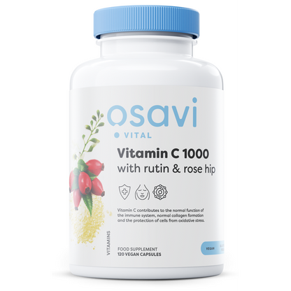 Osavi Vitamin C1000 with Rutin & Rose Hip - 120 vegan caps