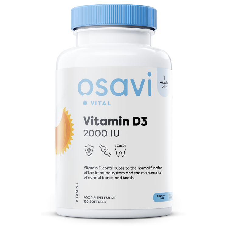 Osavi Vitamin D3, 2000IU - 120 softgels