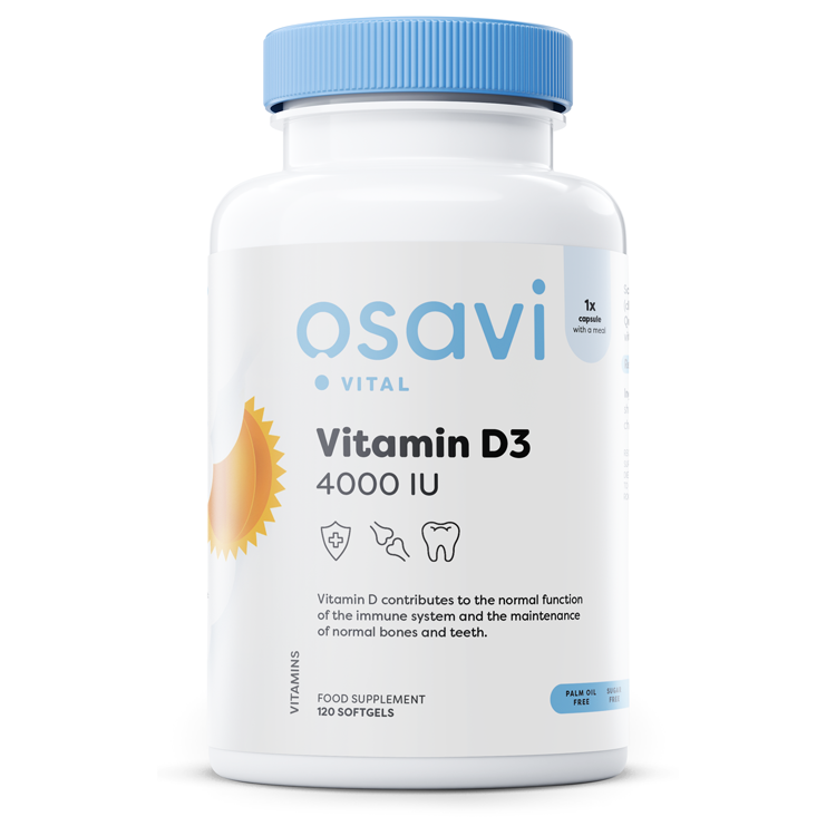 Osavi Vitamin D3, 4000IU - 120 softgels