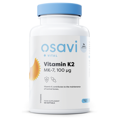 Osavi Vitamin K2 MK-7, 100mcg - 120 softgels