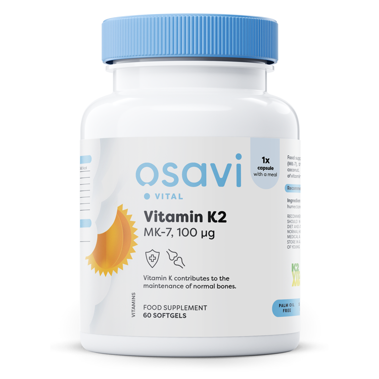 Osavi Vitamin K2 MK-7, 100mcg - 60 softgels
