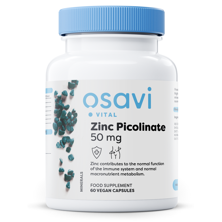 Osavi Zinc Picolinate, 50mg - 60 vegan caps