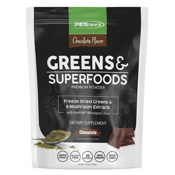 PEScience Greens & Superfoods, Chocolate - 285g
