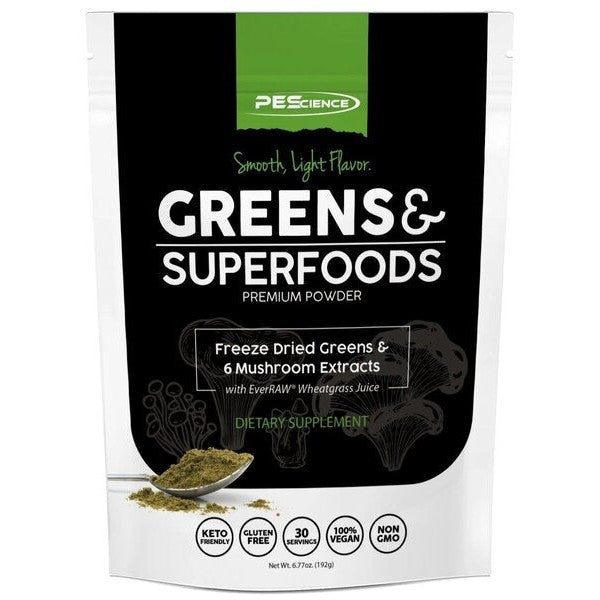 PEScience Greens & Superfoods, Unflavored - 195g