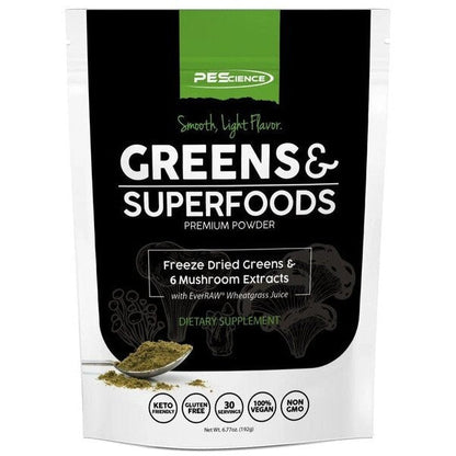 PEScience Greens & Superfoods, Unflavored - 195g