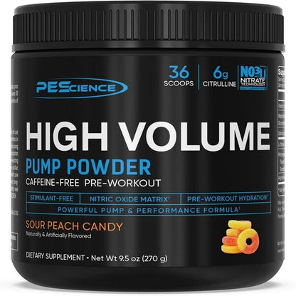 PEScience High Volume (New Formula), Sour Peach Candy - 270g